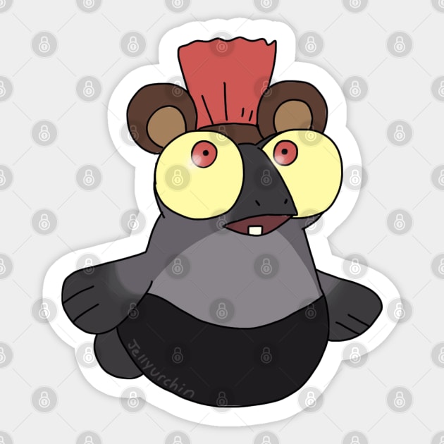 little buddy with teddy band Sticker by jellyurchin